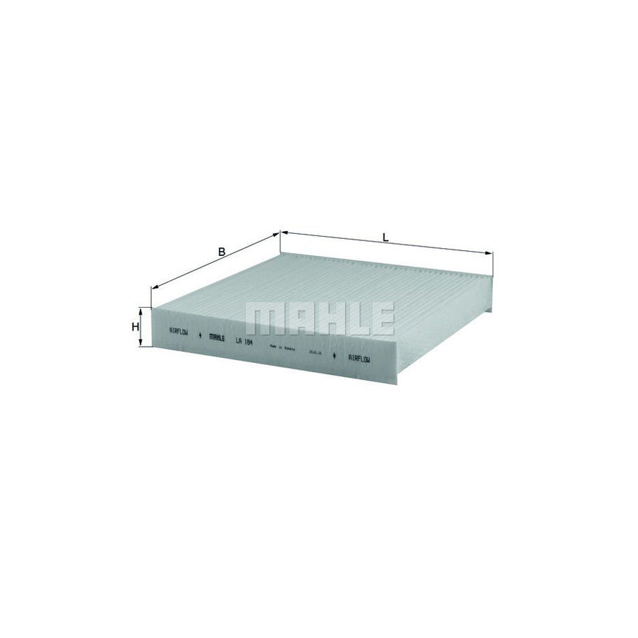MAHLE ORIGINAL LA 184 Pollen filter Particulate Filter