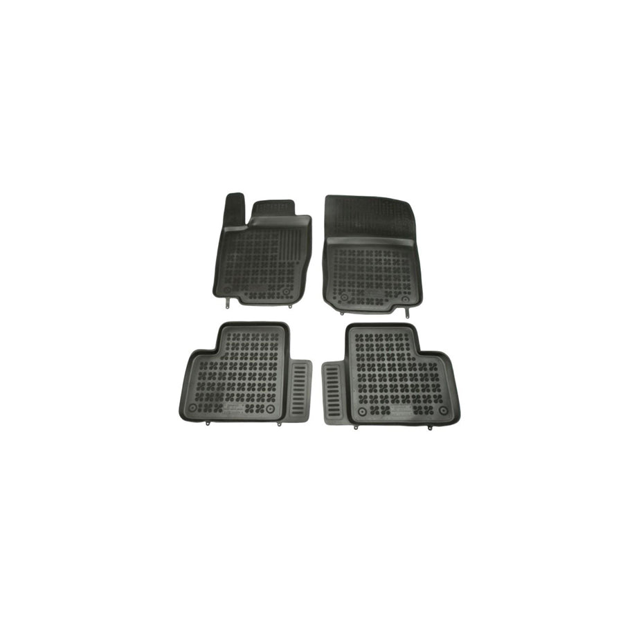 REZAW PLAST Tailored 201714 Floor mat set Elastomer, Front and Rear, Quantity: 4, Black