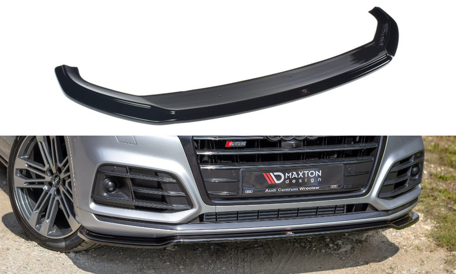 Maxton Design AU-SQ5-2-FD1T Front Splitter Audi SQ5 / Q5 S-Line MK2 | Duco Car Parts UK Car Parts