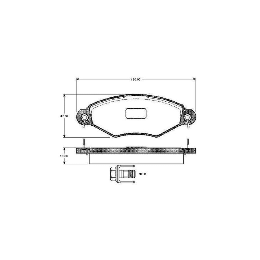 Bosch 0986Tb2315 Brake Pad Set Excl Wear Warning Contact With Accessories