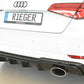 Rieger 00088183 Audi 8V Rear Diffuser for Sport Tailpipe Left & Right (A3 & S3) - Glossy Black