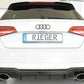 Rieger 00088183 Audi 8V Rear Diffuser for Sport Tailpipe Left & Right (A3 & S3) - Glossy Black