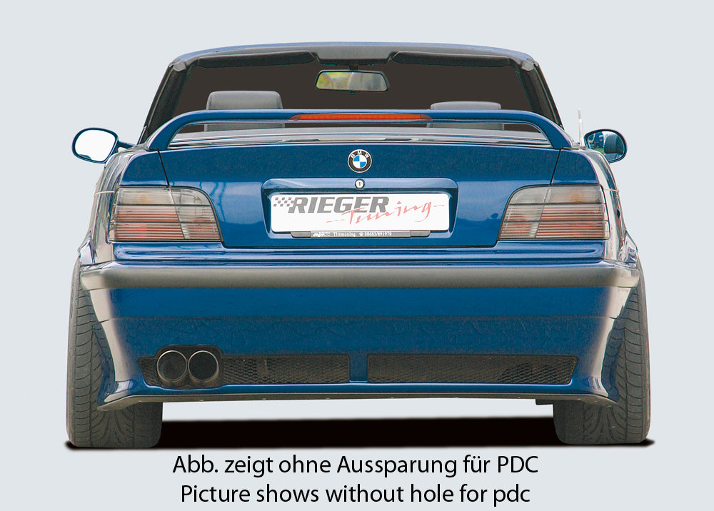 Rieger 00049037 BMW 3 Series E36 Rear Bumper