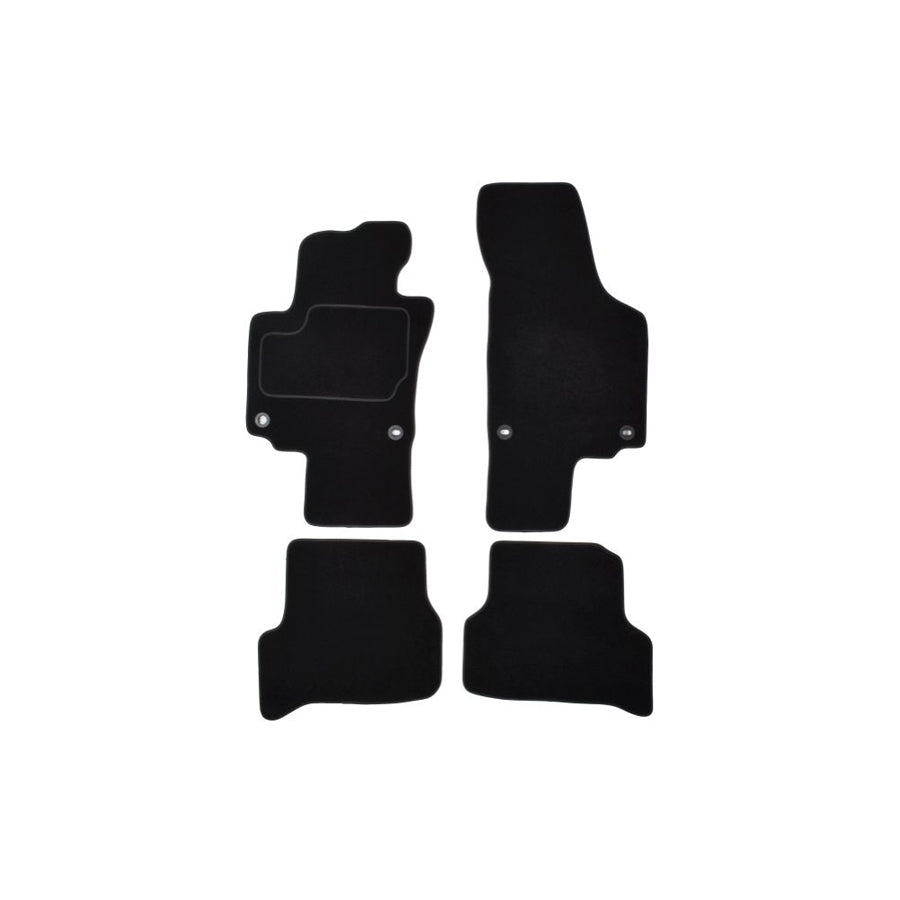 MAMMOOTH A041 VW185 PRM 01 Floor mat set for VW Golf Plus / Crossgolf (5M1, 521) Textile, Front and Rear, Quantity: 4, Black