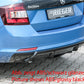 Rieger 00079025 Skoda NH Rapid Rear Diffuser -  Matte Black