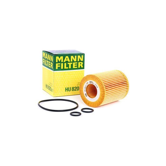 MANN-FILTER HU 820 x Oil Filter with seal, Filter Insert
