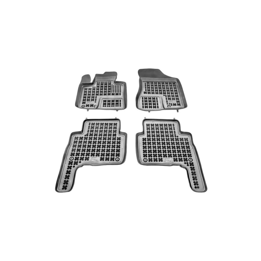 REZAW PLAST 201008 Floor mat set for KIA Sorento II (XM) Elastomer, Front and Rear, Black