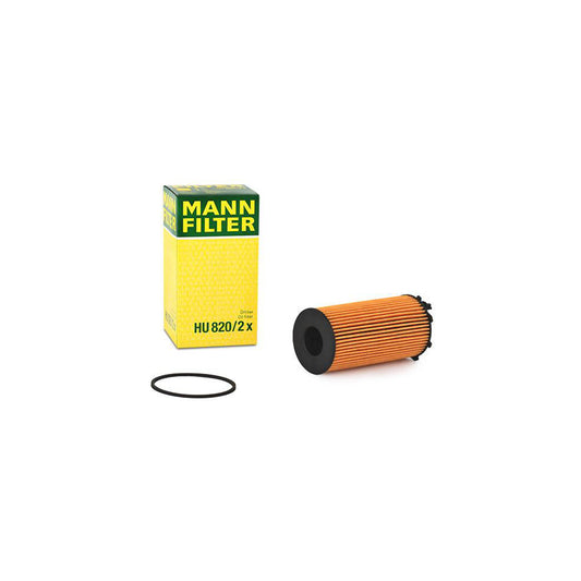 MANN-FILTER HU 820/2 x Oil Filter with seal, Filter Insert