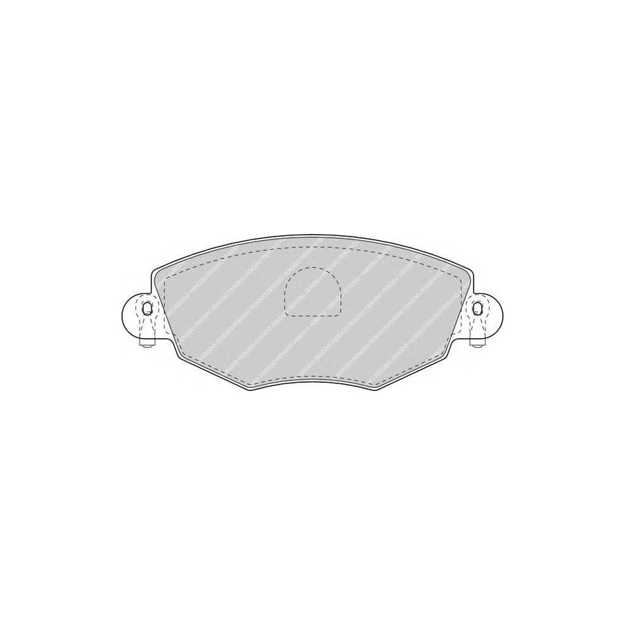 Ferodo Fqt1425 Brake Pad Set Front Axle Excl Wear Warning Contact