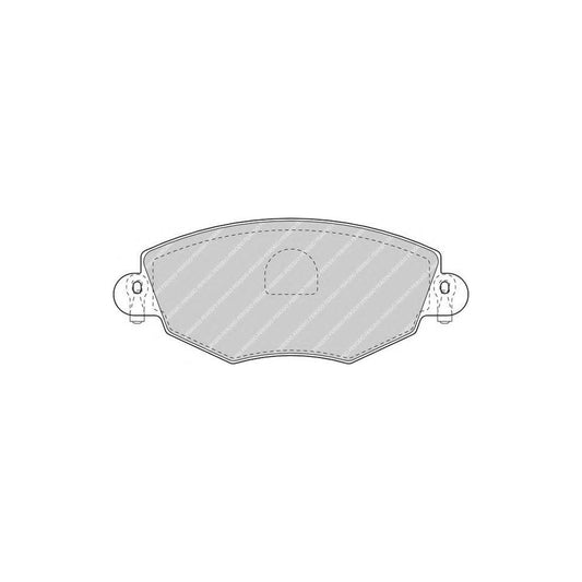 Ferodo Fqt1425 Brake Pad Set Front Axle Excl Wear Warning Contact