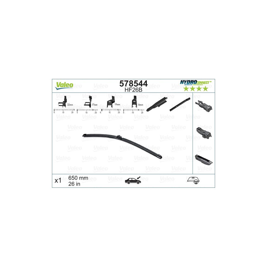 Valeo 578544 Wiper Blade | Duco Car Parts UK Car Parts