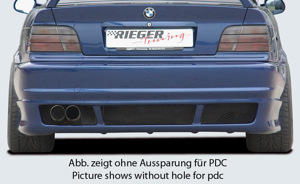 Rieger 00049036 BMW 3 Series E36 Rear Bumper