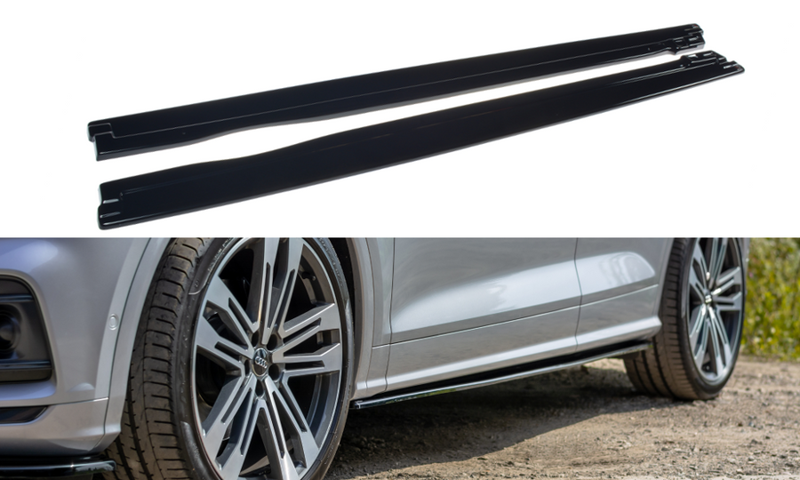 Maxton Design AU-SQ5-2-SD1T Side Skirts Diffusers Audi SQ5 / Q5 S-Line MK2 | Duco Car Parts UK Car Parts