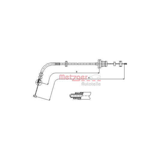 METZGER 413.22 Throttle Cable for FIAT PUNTO | Duco Car Parts UK Car Parts
