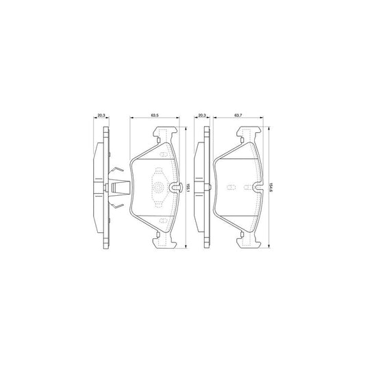 Bosch 0986424822 Brake Pad Set With Mounting Manual BP960