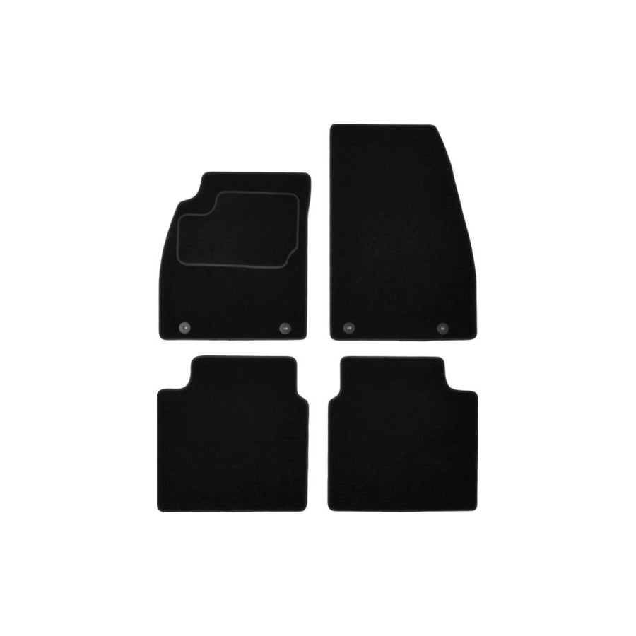 MAMMOOTH Tailored A041 SAB55 PRM 01 Floor mat set for SAAB 9-5 Saloon (YS3G) Textile, Front and Rear, Quantity: 4, Black