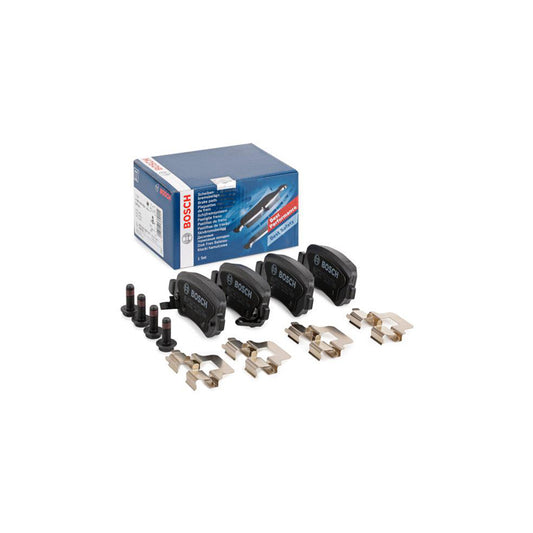 Bosch 0986494654 Brake Pad Set With Acoustic Wear Warning With Anti Squeak Plate With Bolts Screws With Mounting Manual BP2688