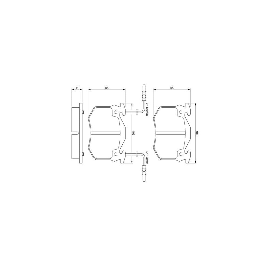 Bosch 0986466311 Brake Pad Set With Mounting Manual BP680