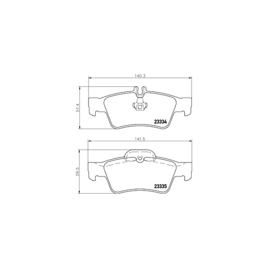 Hella 8DB 355 018 751 Brake Pad Set Prepared For Wear Indicator