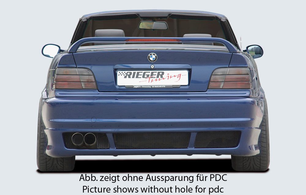 Rieger 00049036 BMW 3 Series E36 Rear Bumper