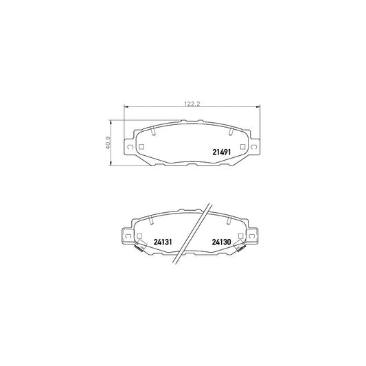 Hella 8DB 355 016 751 Brake Pad Set With Acoustic Wear Warning
