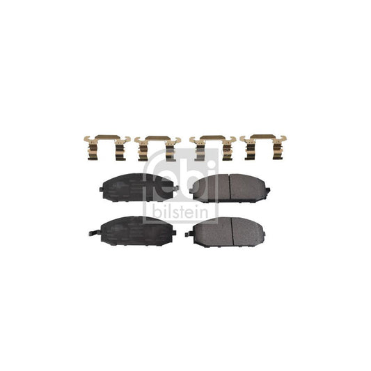 Febi Bilstein 116377 Brake Pad Set For Nissan Patrol Front Axle With Acoustic Wear Warning With Attachment Material