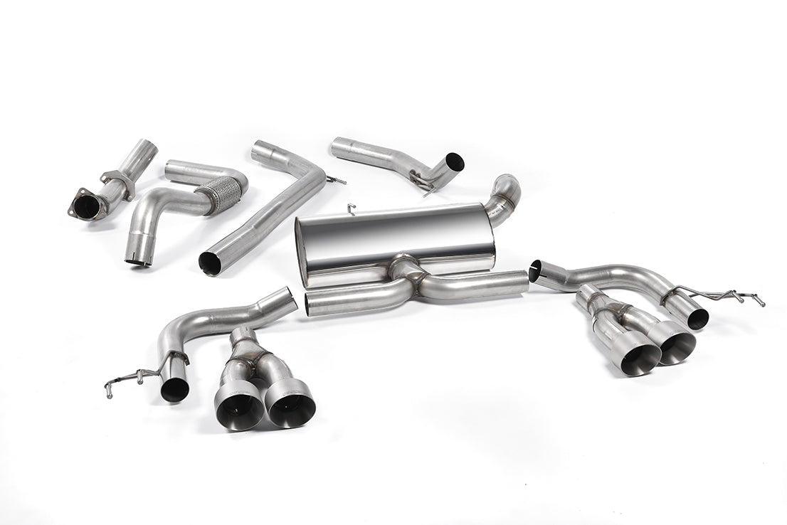 MillTek SSXHO229 Honda Civic Cat-Back Exhaust (Road+) with Titanium Tips