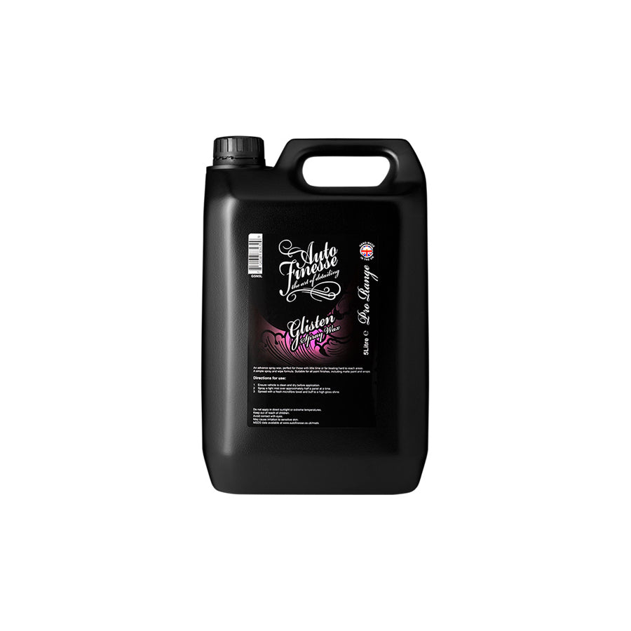 Auto Finesse Glisten Spray Wax 5Ltr