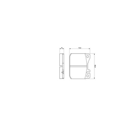 Bosch 0986463921 Brake Pad Set BP646