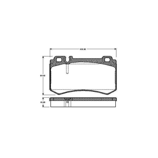 Bosch 0986Tb2453 Brake Pad Set Excl Wear Warning Contact