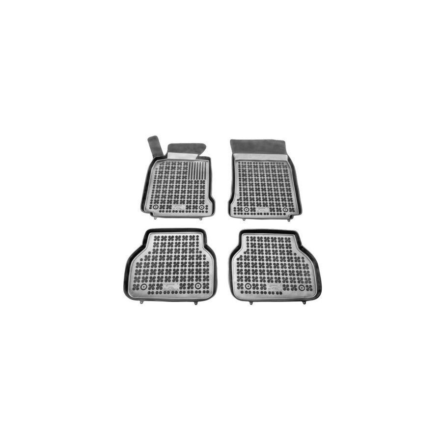 REZAW PLAST Tailored 200704 Floor mat set for BMW 5 Series Elastomer, Front and Rear, Quantity: 4, Black