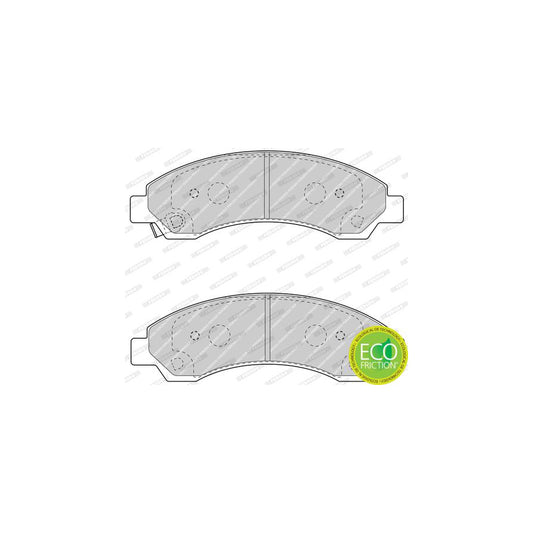 Ferodo Fdb4625 Brake Pad Set Premier Eco Friction With Acoustic Wear Warning Without Accessories