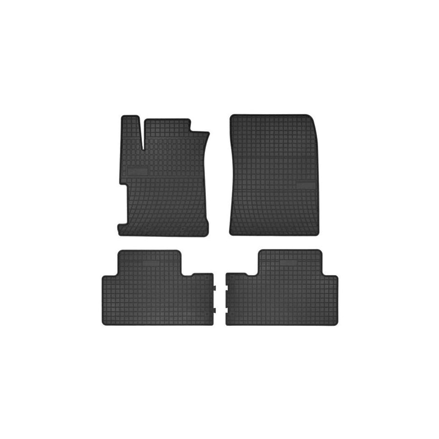 FROGUM 0834 Floor mat set for HONDA Civic IX Saloon (FB, FG) Elastomer, Front and Rear, Quantity: 4, Black