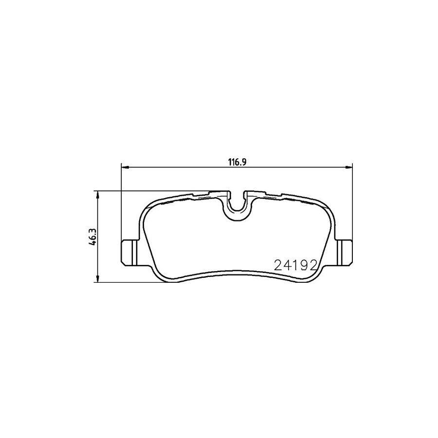 Hella 8DB 355 011 981 Brake Pad Set Prepared For Wear Indicator With Accessories