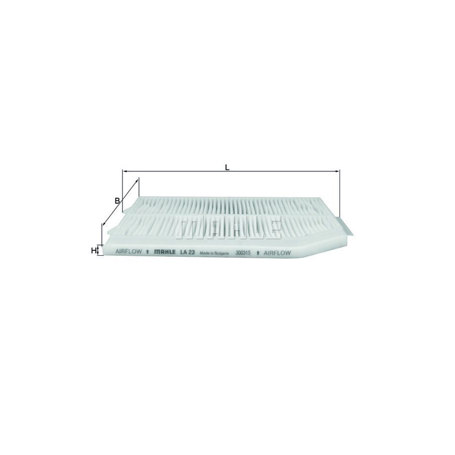 MAHLE ORIGINAL LA 23 Pollen filter Particulate Filter