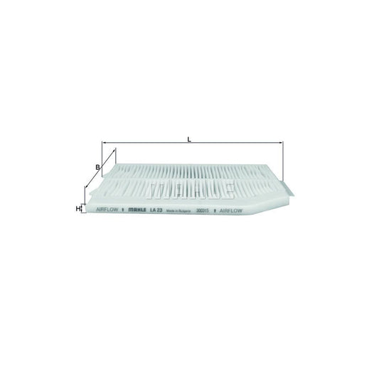 MAHLE ORIGINAL LA 23 Pollen filter Particulate Filter