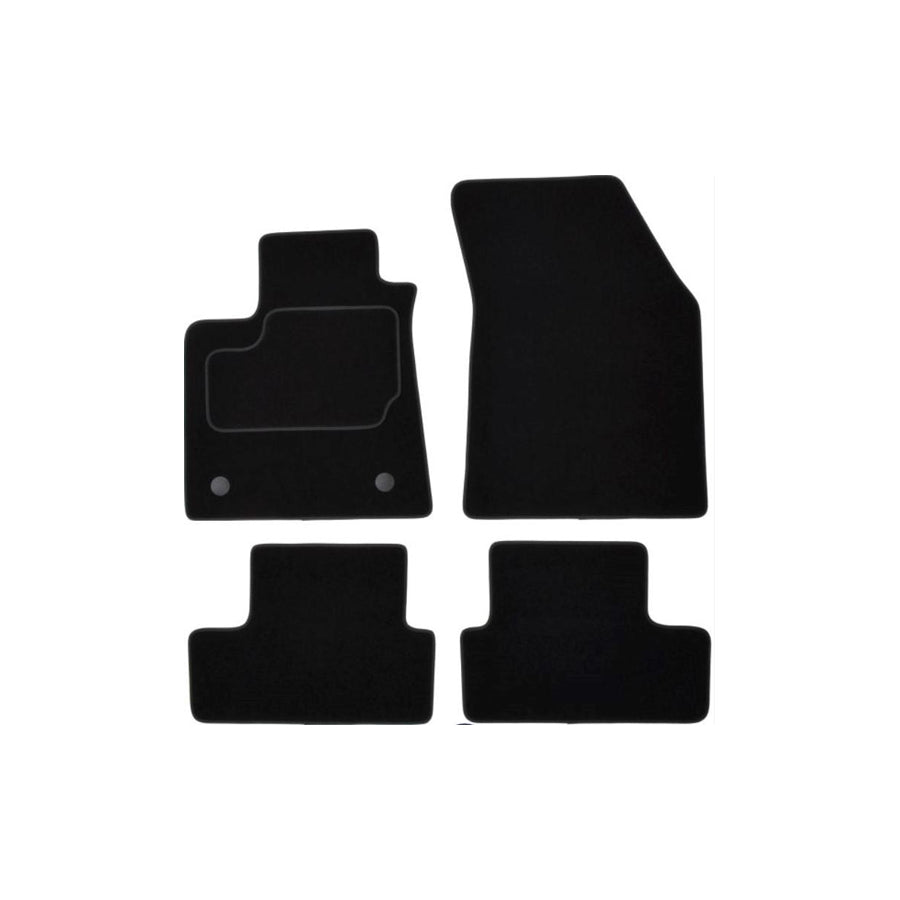 MAMMOOTH A041 RNT376 PRM 01 Floor mat set for RENAULT Megane IV Hatchback (B9A/M/N) Textile, Front and Rear, Quantity: 4, Black