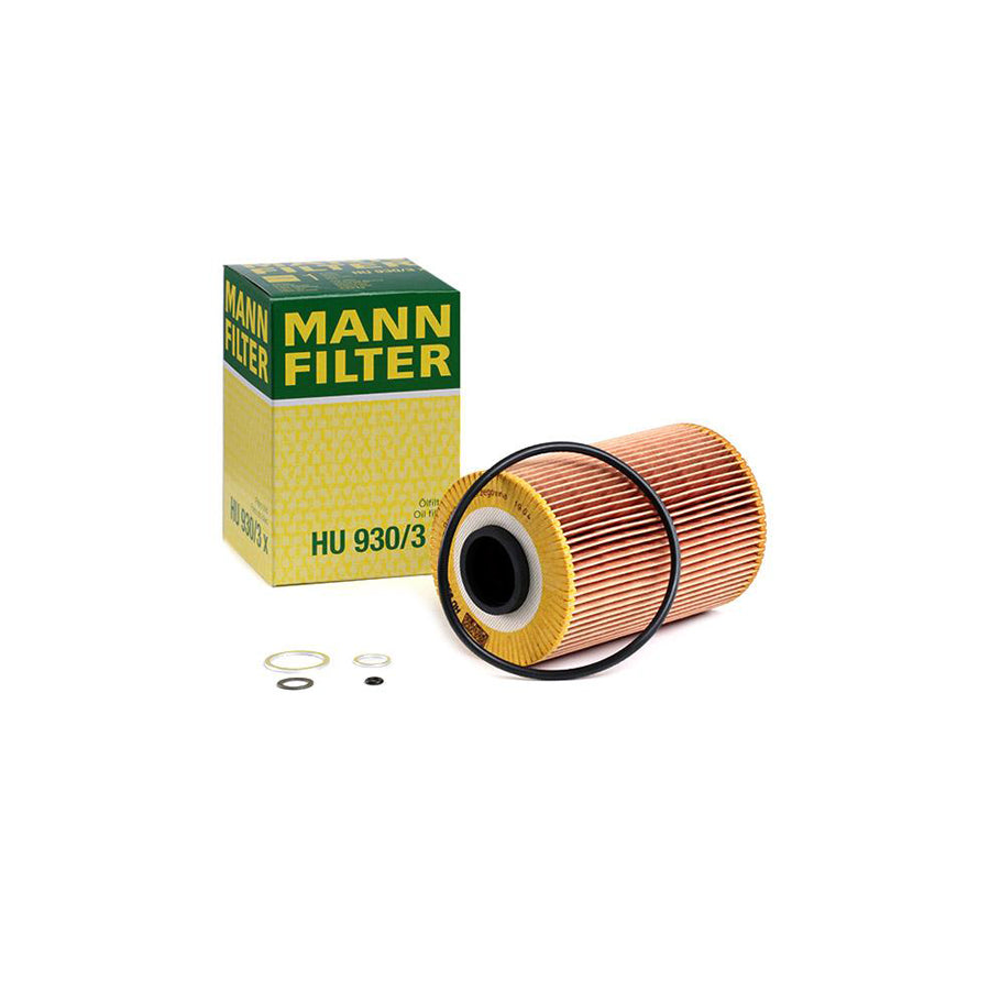 MANN-FILTER HU 930/3 x Oil Filter with seal, Filter Insert
