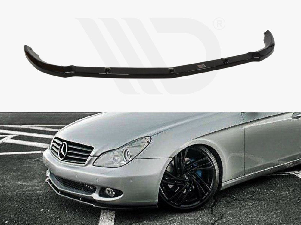 Maxton Design ME-CLS-C219-FD1T Front Splitter Mercedes CLS C219 Standard Bumper (2004-2008) | Duco Car Parts UK Car Parts