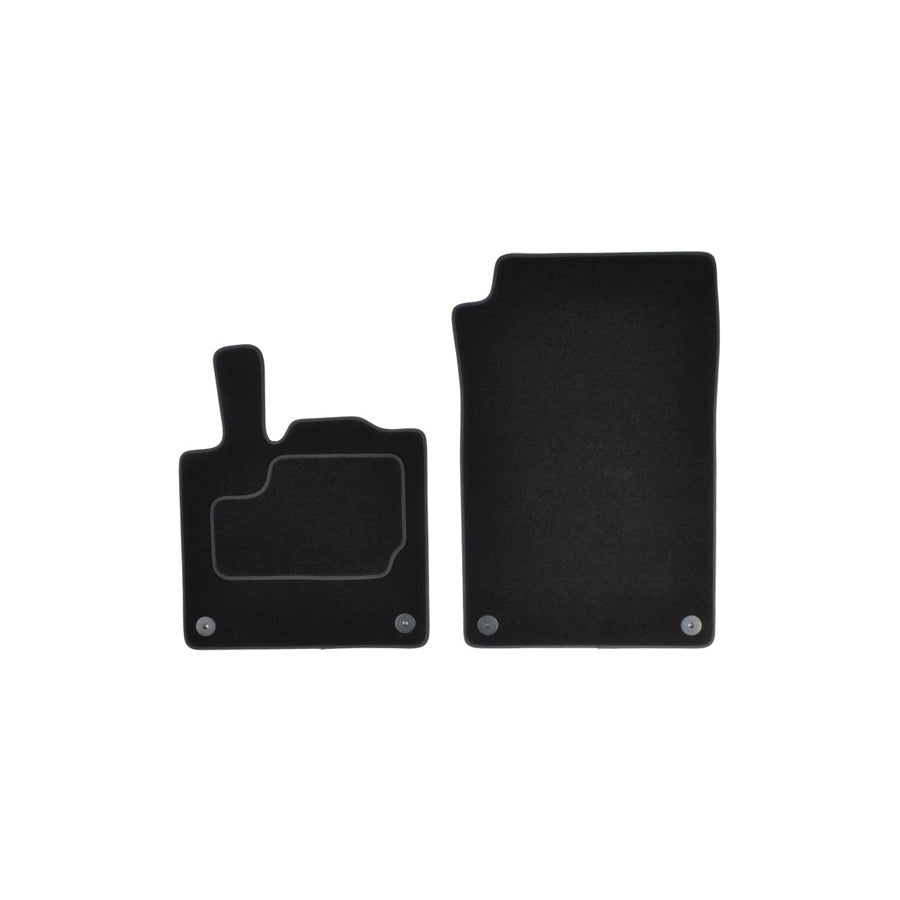 MAMMOOTH A041 MER275 PRM 01 Floor mat set for SMART FORTWO Textile, Front, Quantity: 2, Black