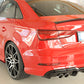 Rieger 00088184 Audi 8V A3 Rear Diffuser for Twin Tailpipe Left - Glossy Black