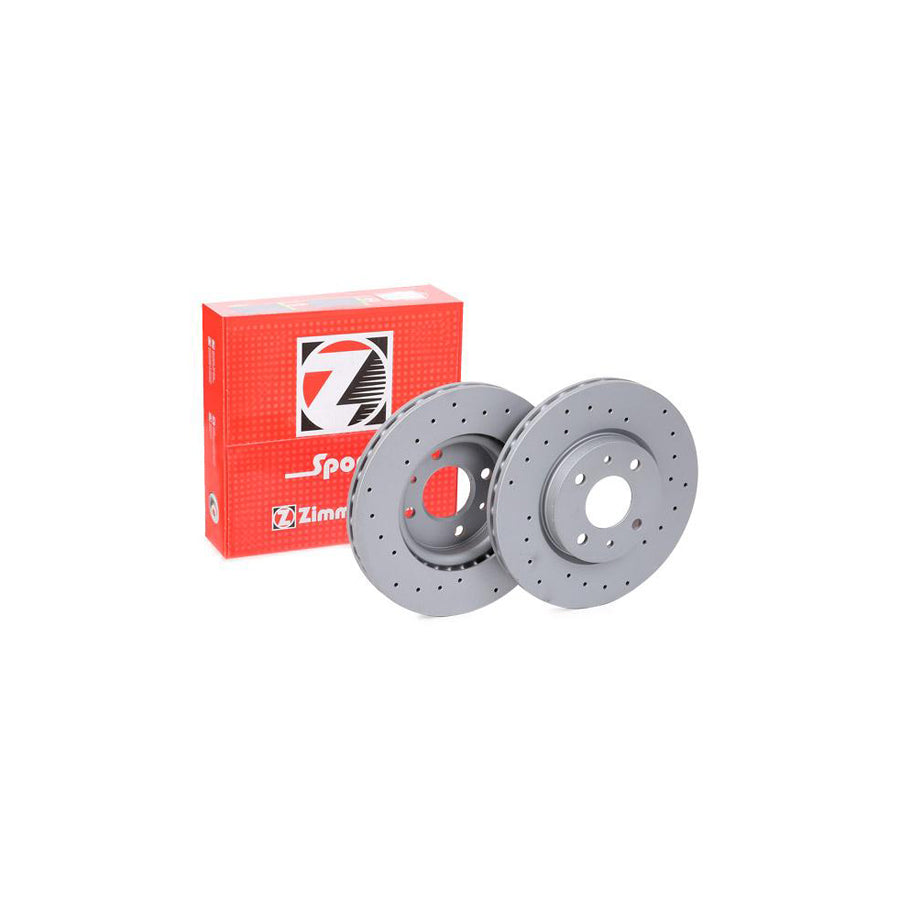 ZIMmERMANN SPORT COAT Z 230 2365 52 Brake Disc Internally Vented Perforated Coated