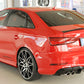 Rieger 00088184 Audi 8V A3 Rear Diffuser for Twin Tailpipe Left - Glossy Black