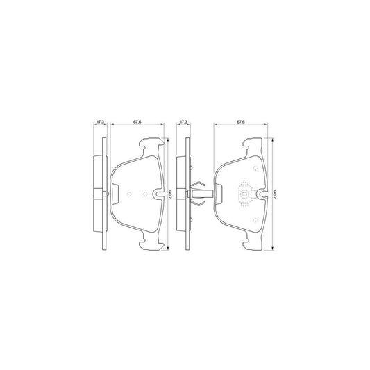 Bosch 0986424698 Brake Pad Set With Mounting Manual BP411