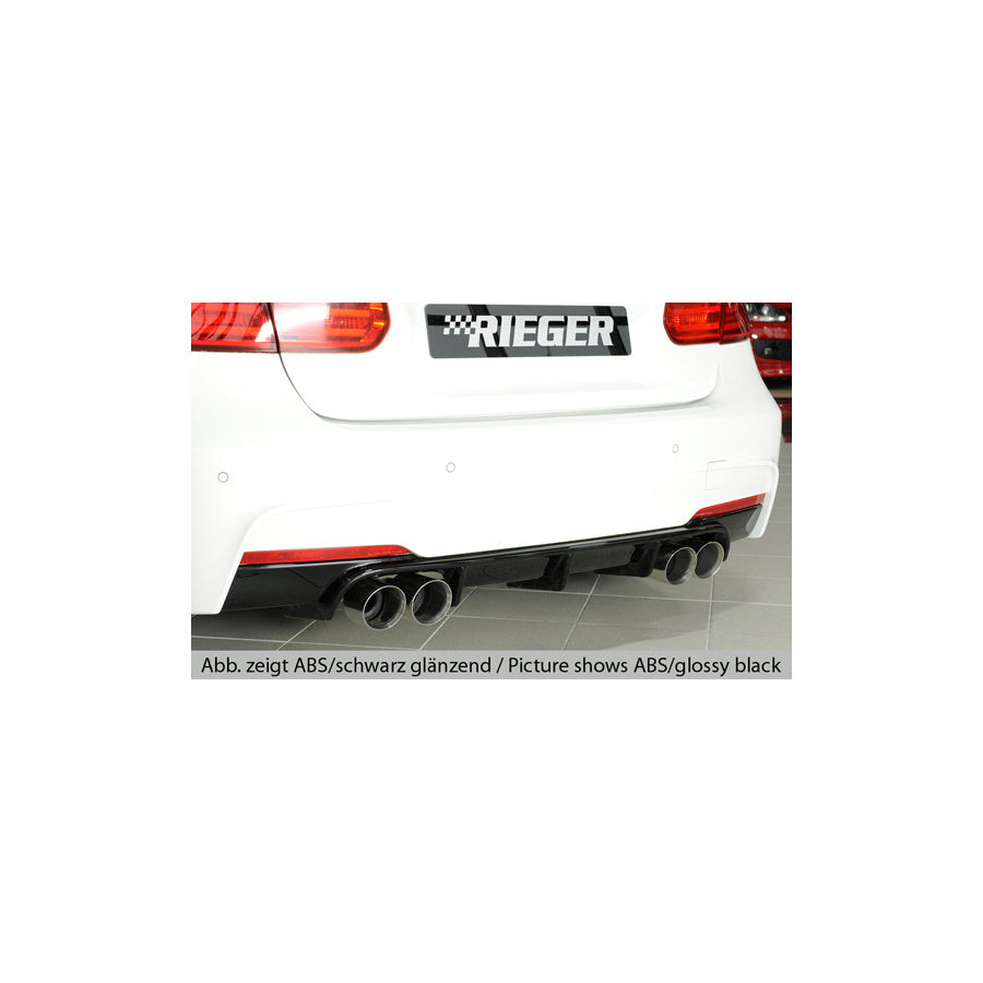 Rieger BMW 3 Series F30 F31 Rear Quad Diffuser (Inc. 320i, 335i & 340i)