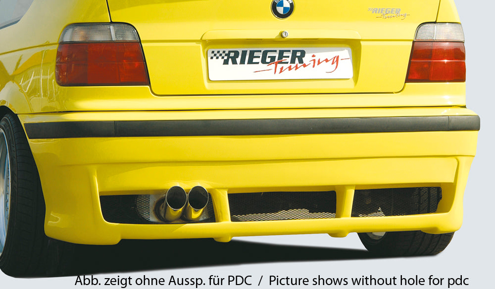 Rieger 00049067 BMW 3 Series E36 Rear Bumper