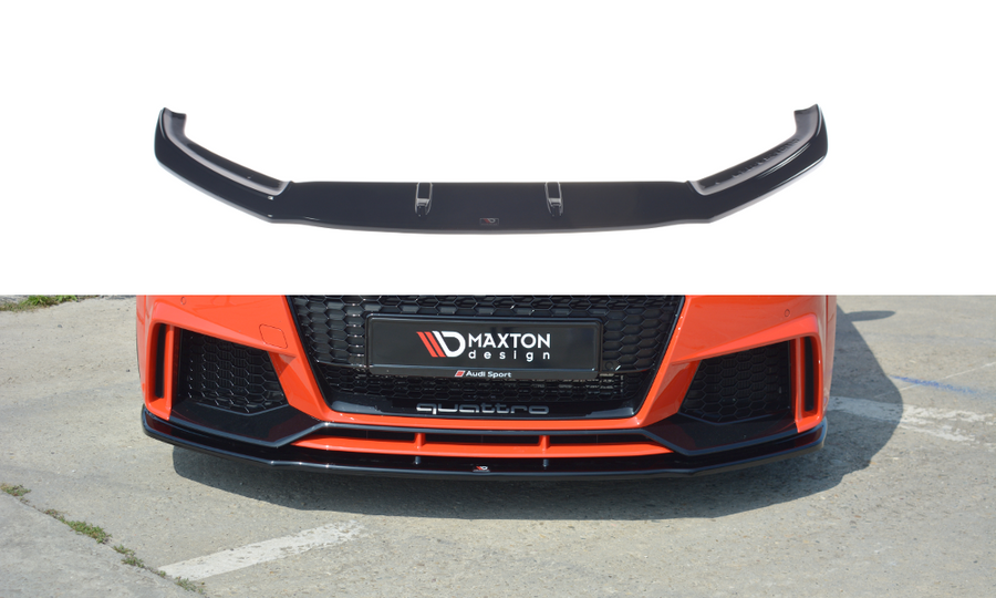 Maxton Design AU-TT-3-RS-FD1T Front Splitter V.1 Audi TT RS 8S | Duco Car Parts UK Car Parts