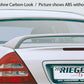 Rieger 00099210 Mercedes-Benz W203 C-Class Rear Window Cover - Carbon-Look