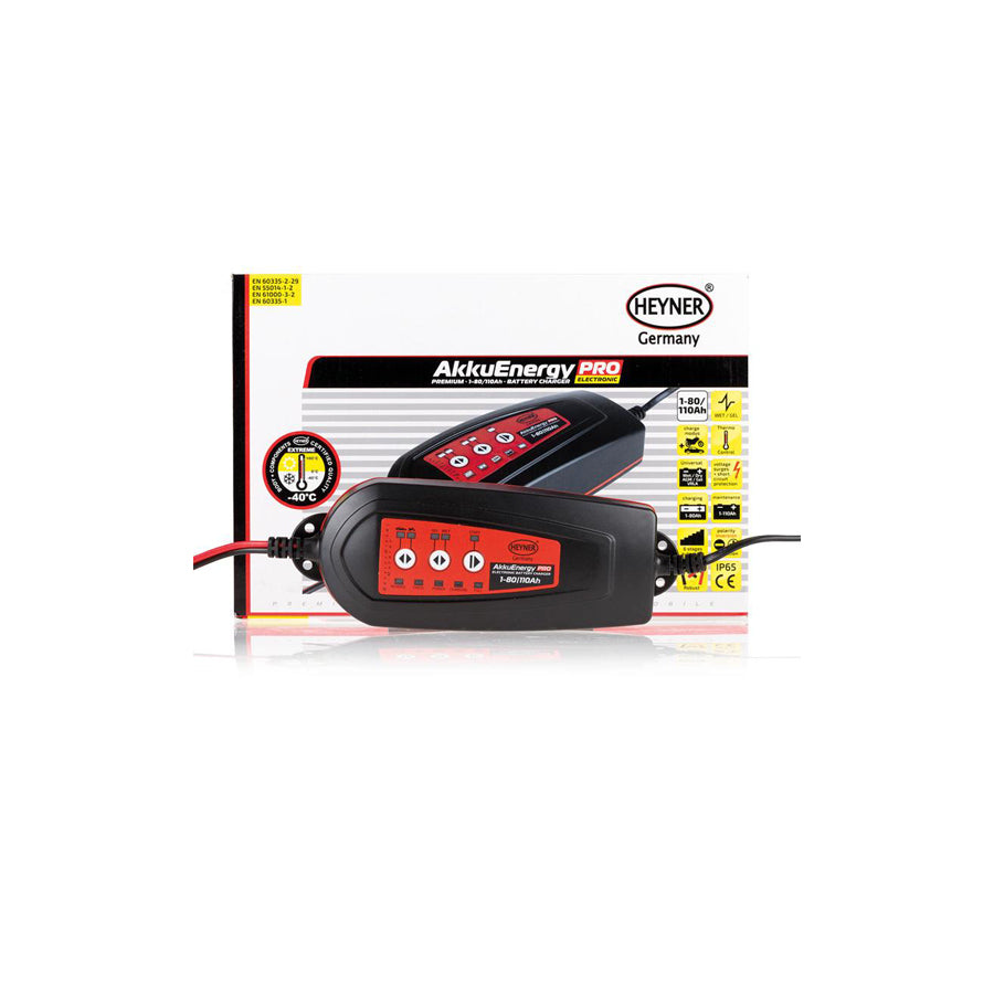 HEYNER AkkuEnergy Pro 927080 Battery Charger portable, trickle charger, 3.5-1A, 12V, 110Ah