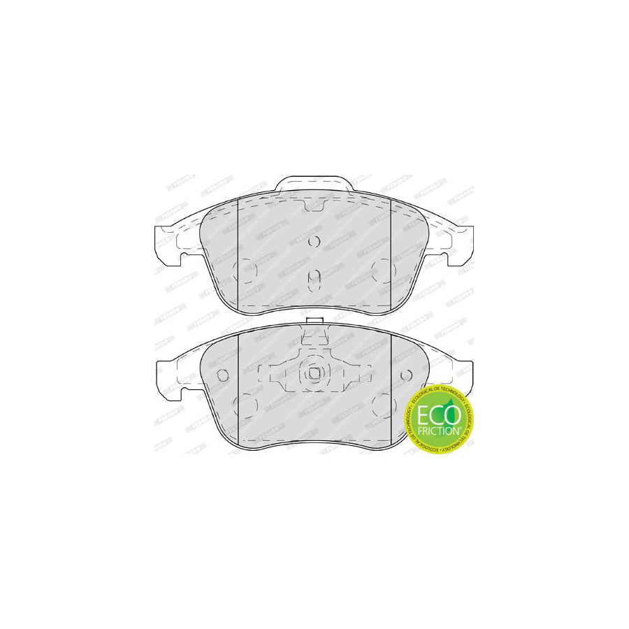 Ferodo Premier Eco Friction Fdb4249 Brake Pad Set Not Prepared For Wear Indicator With Piston Clip Without Accessories